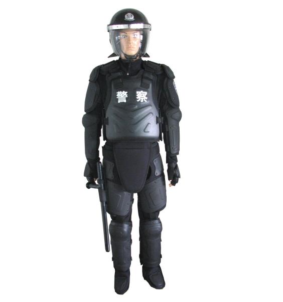 120J Impact Resist Anti Riot Suit / Police Protective Clothing With Half Finger Gloves