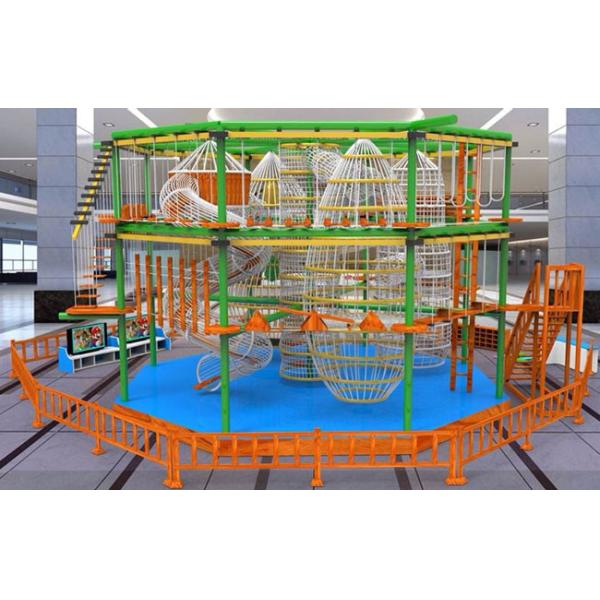 Plastic Wood  Adventure Playground Equipment For Gardens Children Trainning