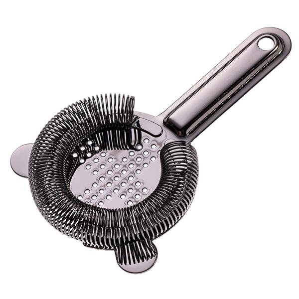 Stainless Steel Bar Strainer Bar Tool Drink Strainer with 100 Wire Spring for Professional Bartenders and Mixologists