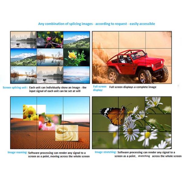 HD ultra narrow bezel lcd video wall high resolution industrial LCD display