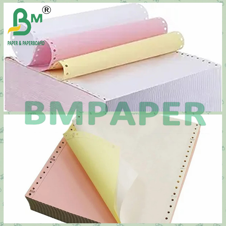 Black Image 2 Ply Carbonless Computer Paper With 100% Virgin Wood Pulp Черное изображение 2 Пли безуглеродистая компьютерная бумага с 100% девственной деревянной целлюлозой