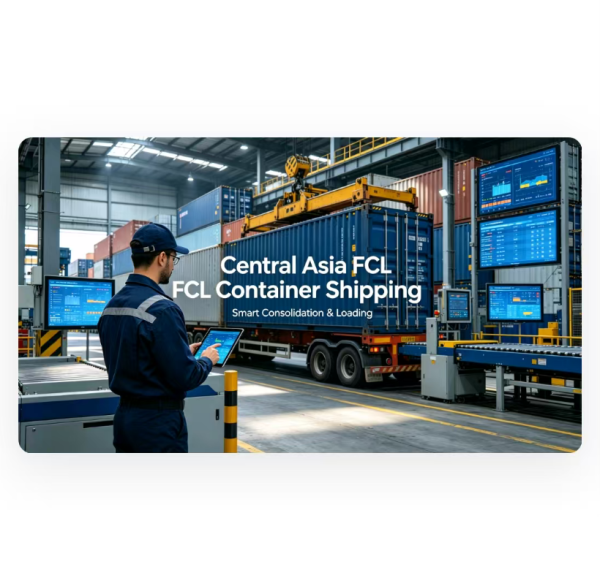 Central Asia FCL Container Shipping Sea Freight For Full Container Load Transport