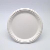 Compostable recyclable Bagasse jetable Plaque ronde étanche