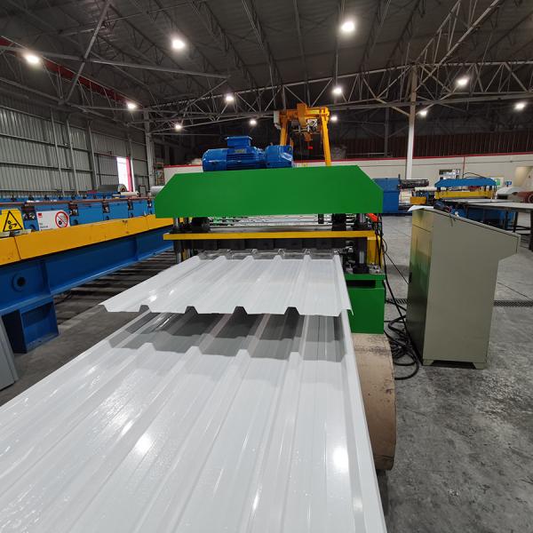 R Máquina de moldagem de rolos de folhas de telhado onduladas de painel 3000kg