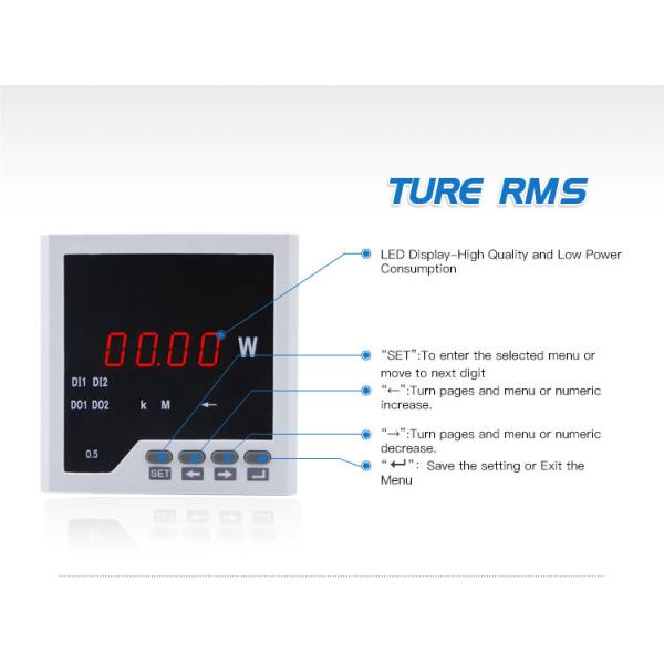 Factory Price Optical Zigbee Power Meter 96*96mm RH-P31 Digital Single Phase Active Power Meter