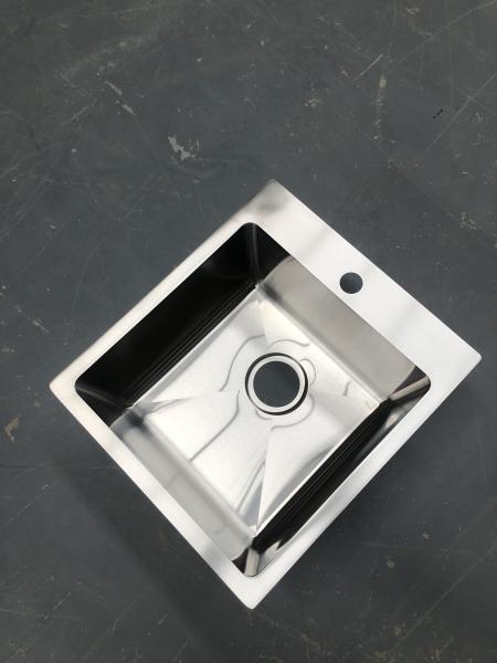 Small Single Bowl Top Mount Stainless Steel Kitchen Sink Easy Installation Fixing Rails