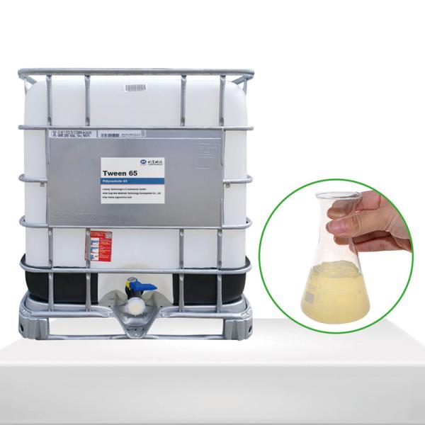 Cas 9005-71-4 Tween Polysorbate 65 Polyoxyethylene 20 Sorbitan Tristearate Surfactant In Bulk