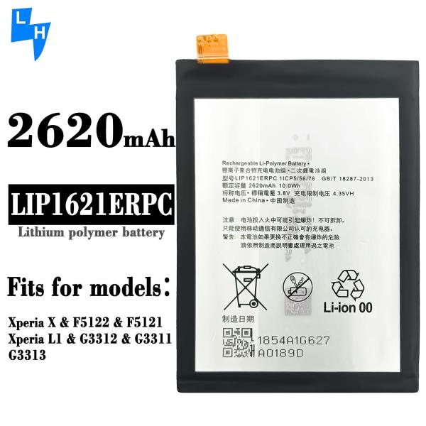 3.85V 2200mAh LIP1621RPC Bateria para Sony Xperia X F5121 L1 F5122 Smartphone Móvel Preto