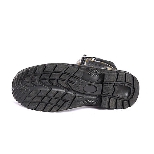 Men'S Safety Shoes Boots For Steel Toe Leather PU Injection Safety Shoe