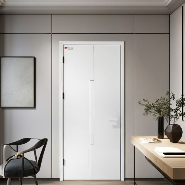 Modern Interior Painted Wooden Doors Waterproof for Home Office Robust Design