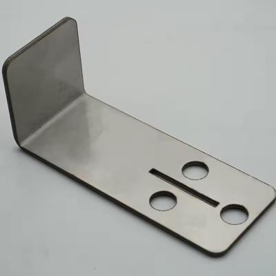 Bracket de metal tipo-L cortado a laser estampado, dobrado, galvanizado, de aço