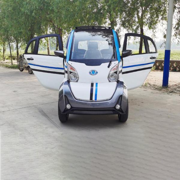 Latest design electric car center drive solar panel electric mini car lithium battery made in China with 3 seats