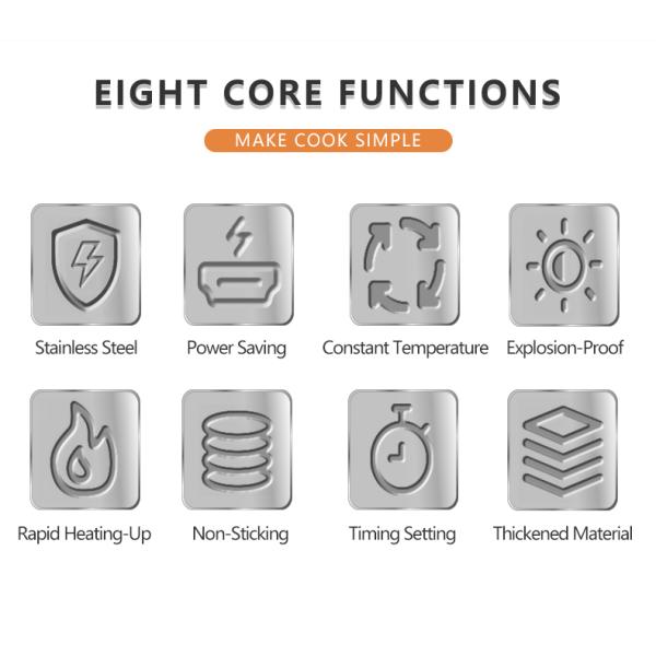 Lojas de alimentos e bebidas Fabricante de waffles quadrados elétricos comerciais com fatias simples/dobras