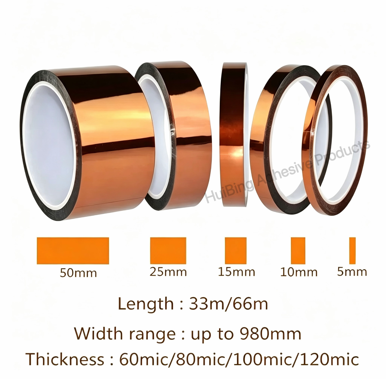 Kapton Polyimide Film Tape 30 Micron Double Sided Kapton Tape Esd Tape