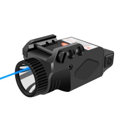 O laser azul da espingarda observa a lanterna elétrica tática para 2 em 1 laser da arma
