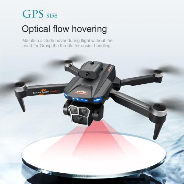 Maximum Flight Time S158 Mini Drone Foldable Quadcopter RC Dron with Obstacle Avoidance and Optical Flow Positioning