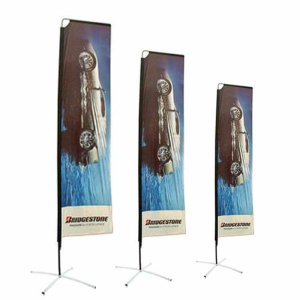 Advertising Custom Logo Printing Rectangle Teardrop Feather Aluminum and Fiberglass flag Pole Beach Flag Banner