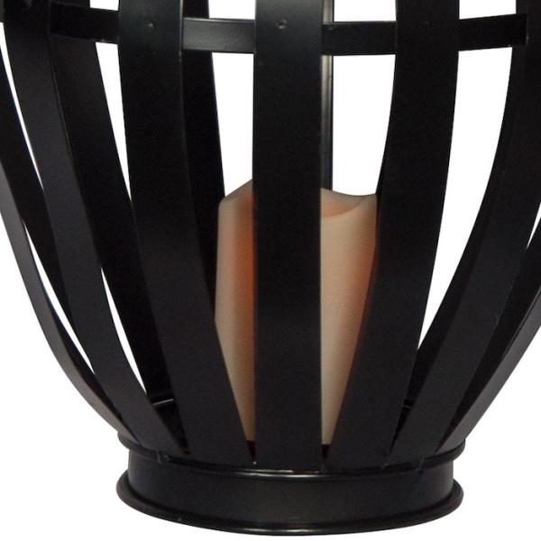 OEM Classical 388mm Hurricane Table Lamps / Black Iron Table Lamps