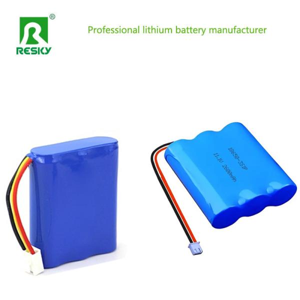 Li-ion Battery Pack 11.1V 3s 18650 2600mAh 28.86wh Rechargeable Batteries For LED Lamp