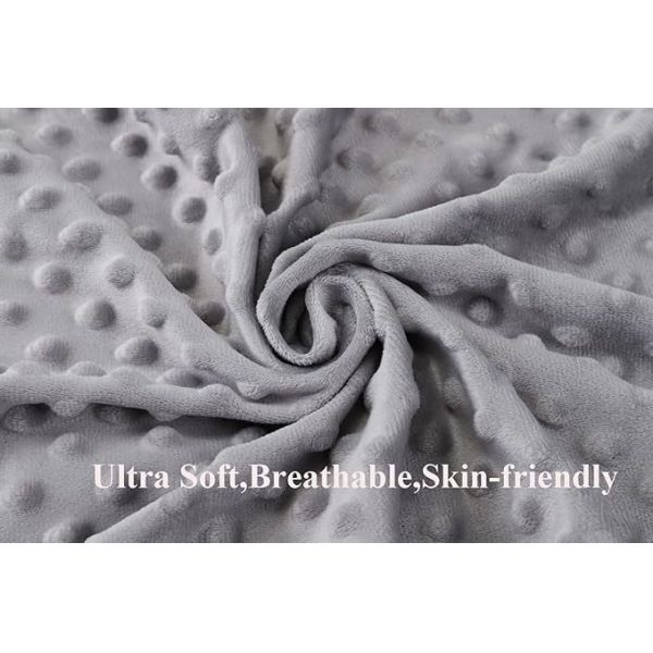 2 Piece Minky Dot Bassinet Fitted Sheet,  Soft and Warm Fleece Cradle Sheets for Boys and Girls
