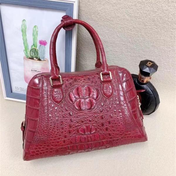 Exotic Genuine Crocodile Skin Women Shell Purse Authentic Alligator Leather Lady Single Shoulder Bag Female Handbag