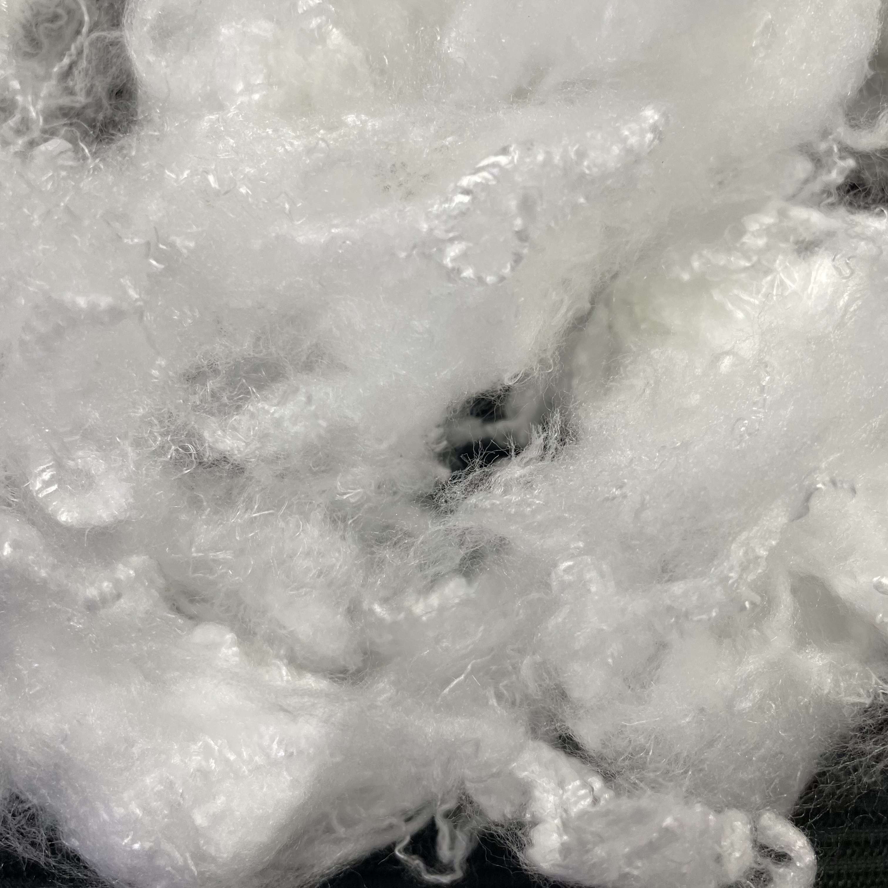 Electrostatic Polyester Staple Fiber , Friction-Generated Static Charge Filter Fiber for Industrial Dust Collection Filtration