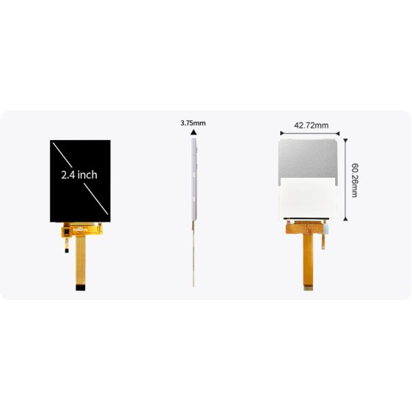 Polcd Custom 2.4 Inch IPS View Angle Capacitive Color Touch Screen 240x320 Resolution TFT LCD Module