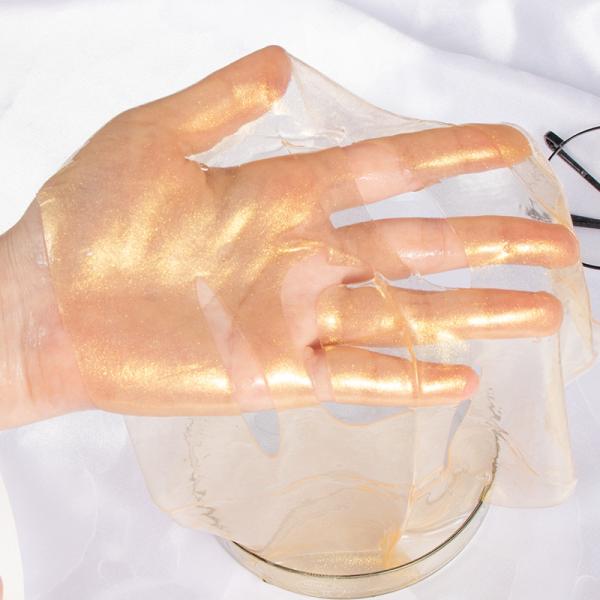 Máscara protetora pura coreana do gel do colagênio da beleza da alga do ouro 24k da máscara protetora do Hydrogel da folha