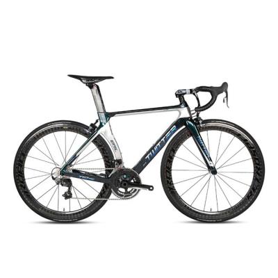 Carbono interno completo Wheelsets da velocidade da bicicleta 22 da estrada da fibra do carbono da bicicleta do cabo