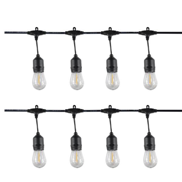 25FT 50FT 100FT G40 Globe LED String Lights for Outdoor Wedding Party Patio Lamp cable cord