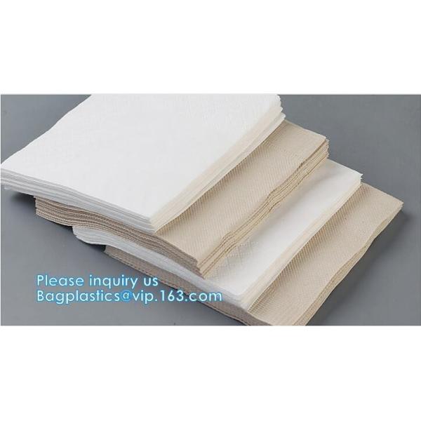 1/4 Fold Coffee Bar Beverage Black Paper Napkin,Printing paper napkin/decorative paper dinner napkins, BAGPLASTICS,PAC