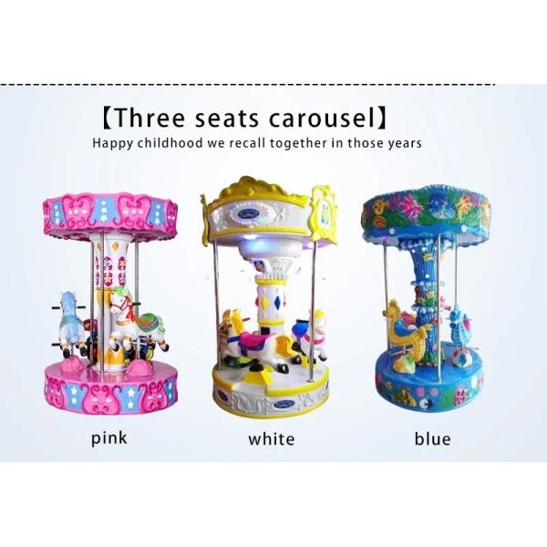Coin Operated Children Fairground Carousel Kiddie Ride Swing Horse
