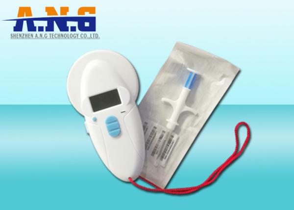 EM4305  RFID Animal Microchip Glass Tag with Disposable Syringe