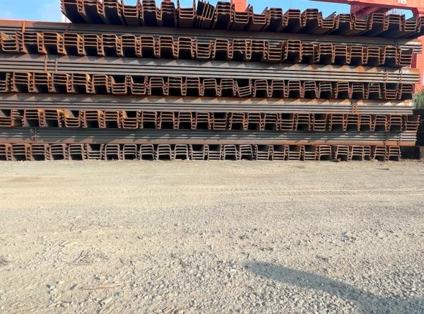 Hot Cold Rolled Z U Type Steel Sheet Pile Good Water Tightness Long Lasting