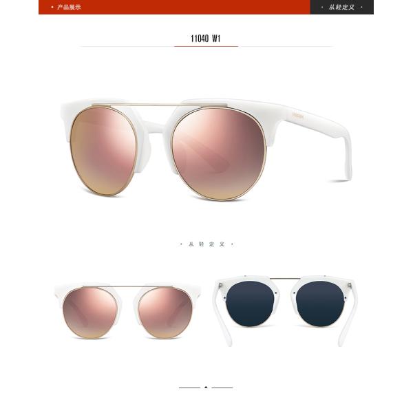 TAC Parim Polarized Sunglasses Lens Light Weight Material Women Black Red Frame