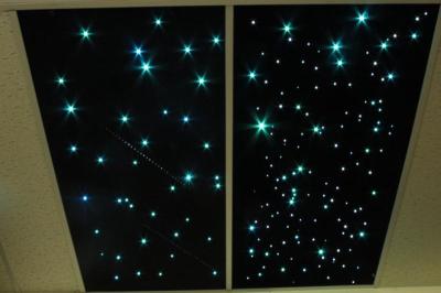 a luz da fibra ótica 90W almofada o painel da luz de teto do cinema de 60x120cm RGB