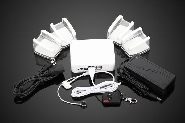 COMER 4 ports Cell Phone Security Display Alarm system host mobile phone alert system master