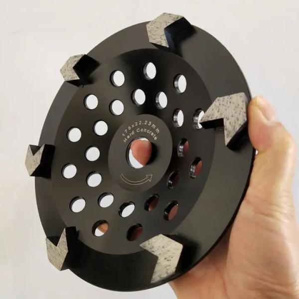 180mm 7 Inch Diamond Cup Concrete Grinding Wheel  V Shape Teeth