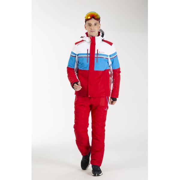 Zip TPU Lamination Gents Skiing Outdoor Sportswear