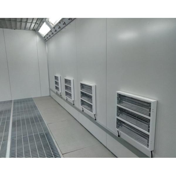 Anti Flame Spray Vehicle Paint Booth With 4kw 5.5KW Centrifugal Fan 3 fold doors