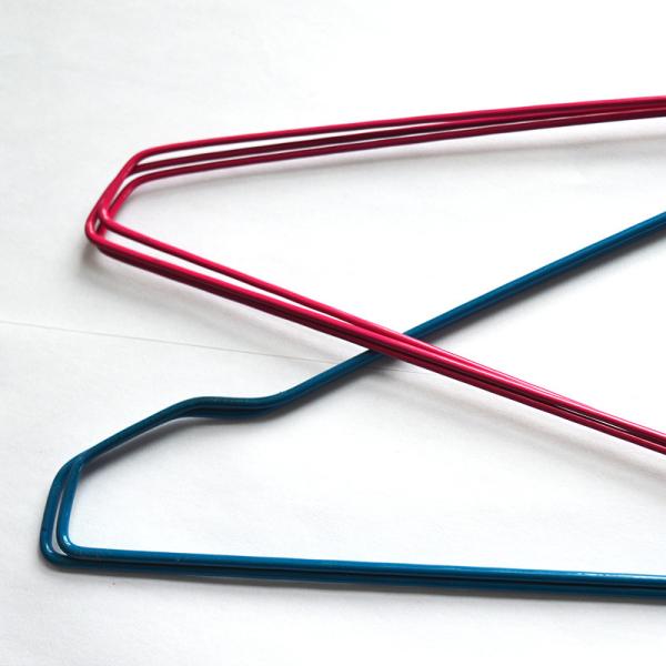 1.9mm/14.5gauge White Wire Hangers for Hanging Clothes 500pcs Per Carton