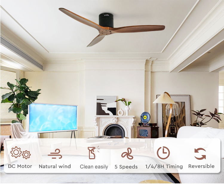 ceiling fan потолочный вентилятор украшения дома 220V 60w с мотором AC дистанционного управления
