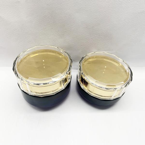 Круглые прямые стеклянные опарникы сливк замораживая 50g 30 граммов для косметической упаковки