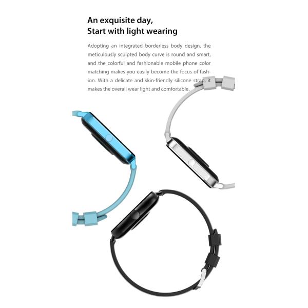 Waterproof IP67 Smart Wrist Watch 1.69inch Heart Rate Thermometer 240*280