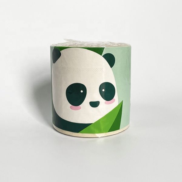 Eco-Friendly 3 Ply Strong Flushable Bamboo Pulp Toilet Tissues OULU Brand Chinese Supply