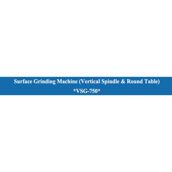 Metal Processing Solution Vertical Spindle Surface Grinding Machine with Round Table