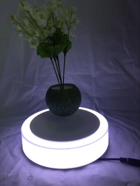 led light magnetic floating levitate bottom air bonsai tree potted for gift