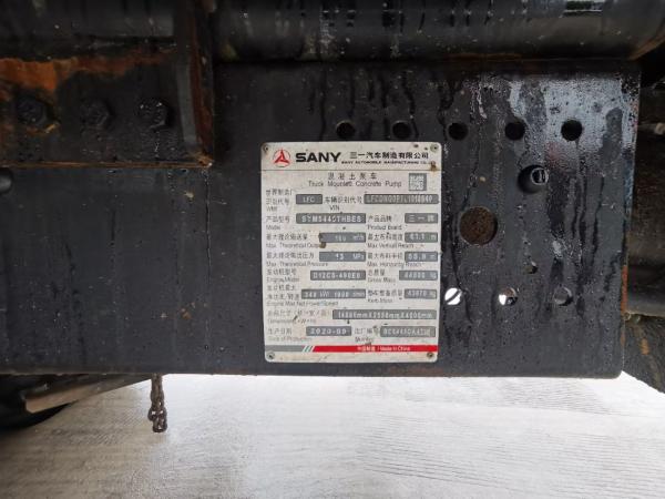 Used SANY 62m Concrete Pump Construction Machine China Export Second-Hand Pump Truck