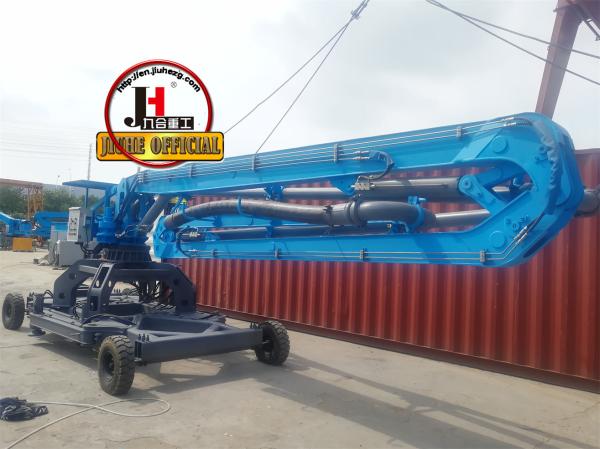 JIUHE 13m 15m 17m Mobile Hydraulic Concrete Placing Boom Spider Concrete Placing Boom Concrete Distributor In Vietnam