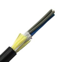 72 veste simple optique extérieure aérienne de PE du câble G652d de fibre du noyau ADSS